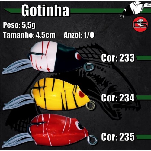 Isca R.P Gotinha Frog - 4cm 5,5gr