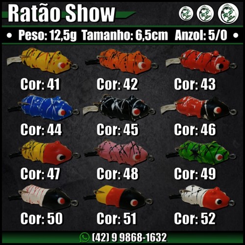 Isca R.P Ratão Show Frog - 6,5cm 12,5gr